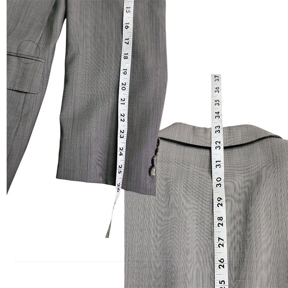 Hugo Boss The Jam76/Sharp1 Men Suit Textured Stripe Wool 48R 38-40x29 USA Made - Picture 11 of 14